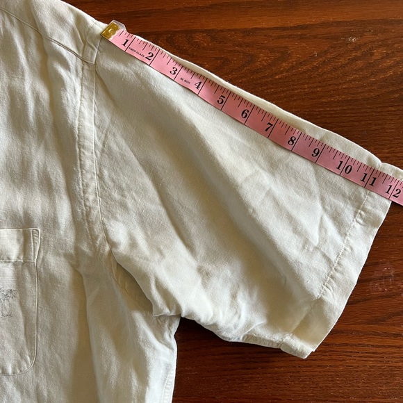 Nautica Men’s Linen Rayon Short Sleeve Collared Button Up Shirt. LIKE NEW XL/TG - Picture 6 of 8